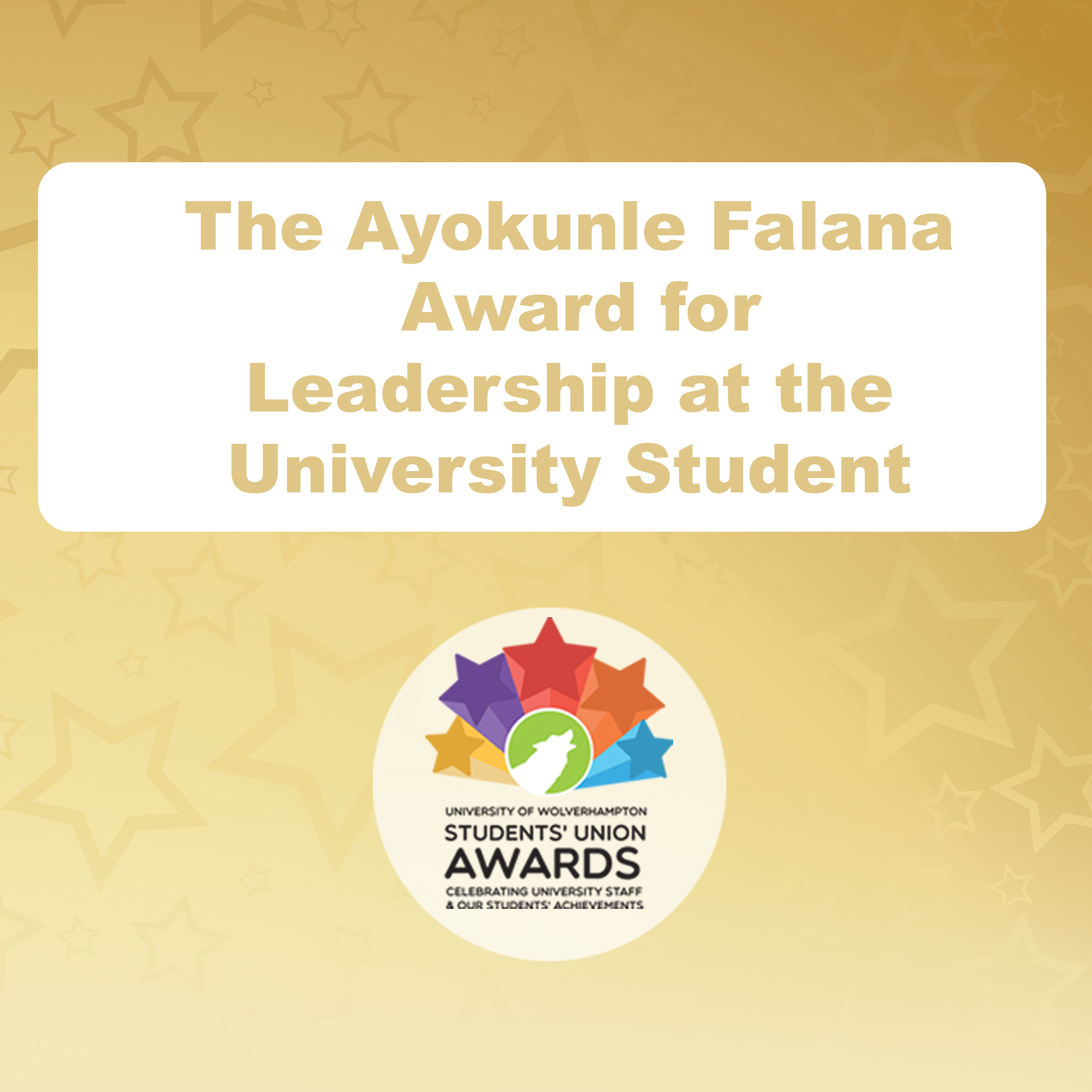 The Ayokunle Falana Award for Leadership at the University Student